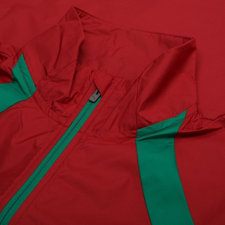 Morocco Jacket Pre Match Woven Anthem Africa Cup of Nations 2025 - Intense Red/Archive Green
