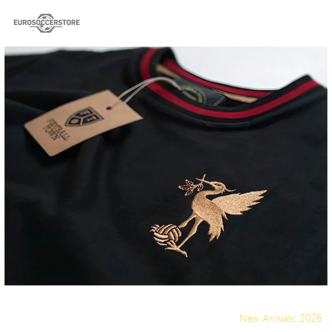 Liverpool The Bird Black Retro Football Fan Edition Jersey