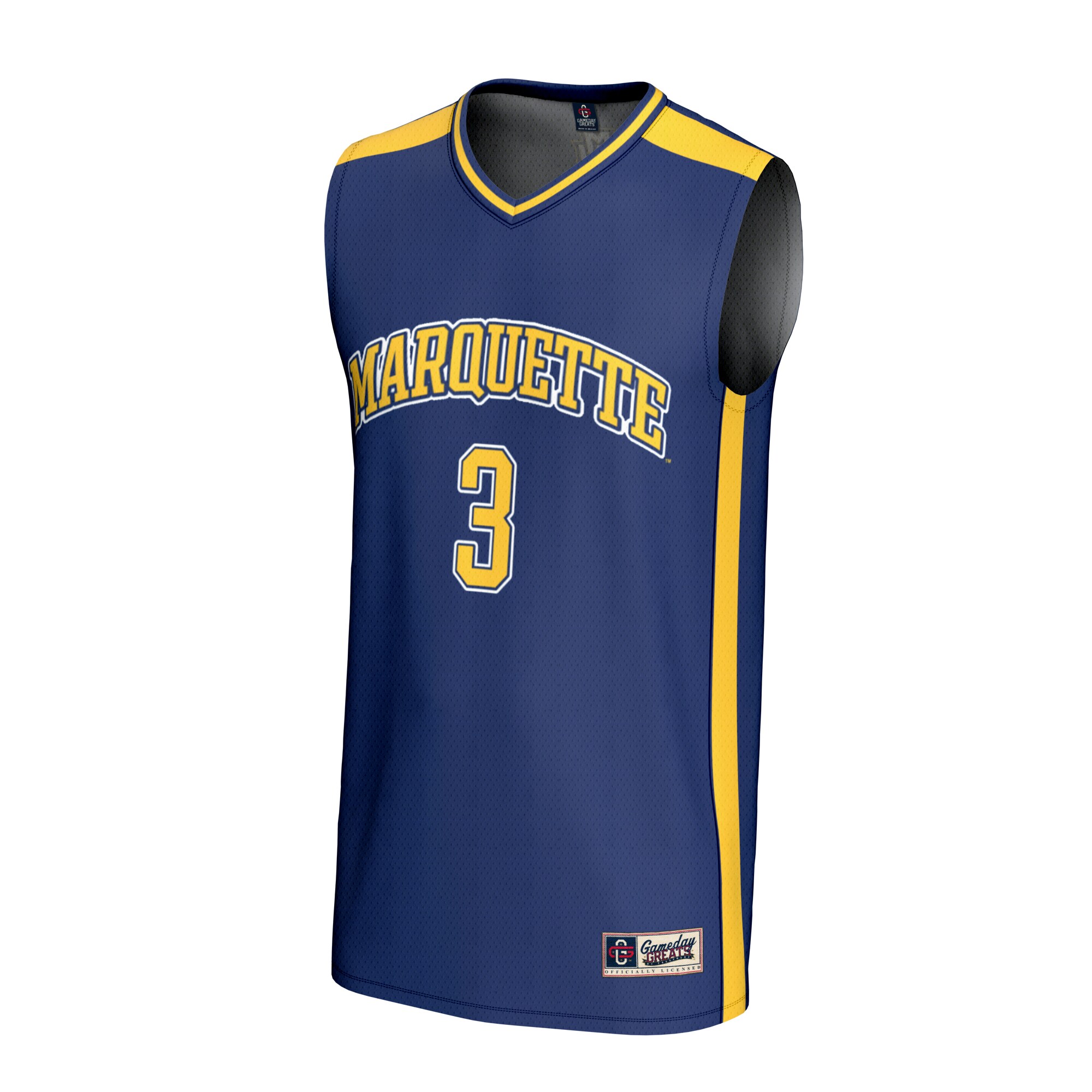 [NJP] Marquette Golden Eagles GameDay Greats Unisex Lightweight Basketball Fashion Jersey - Blue