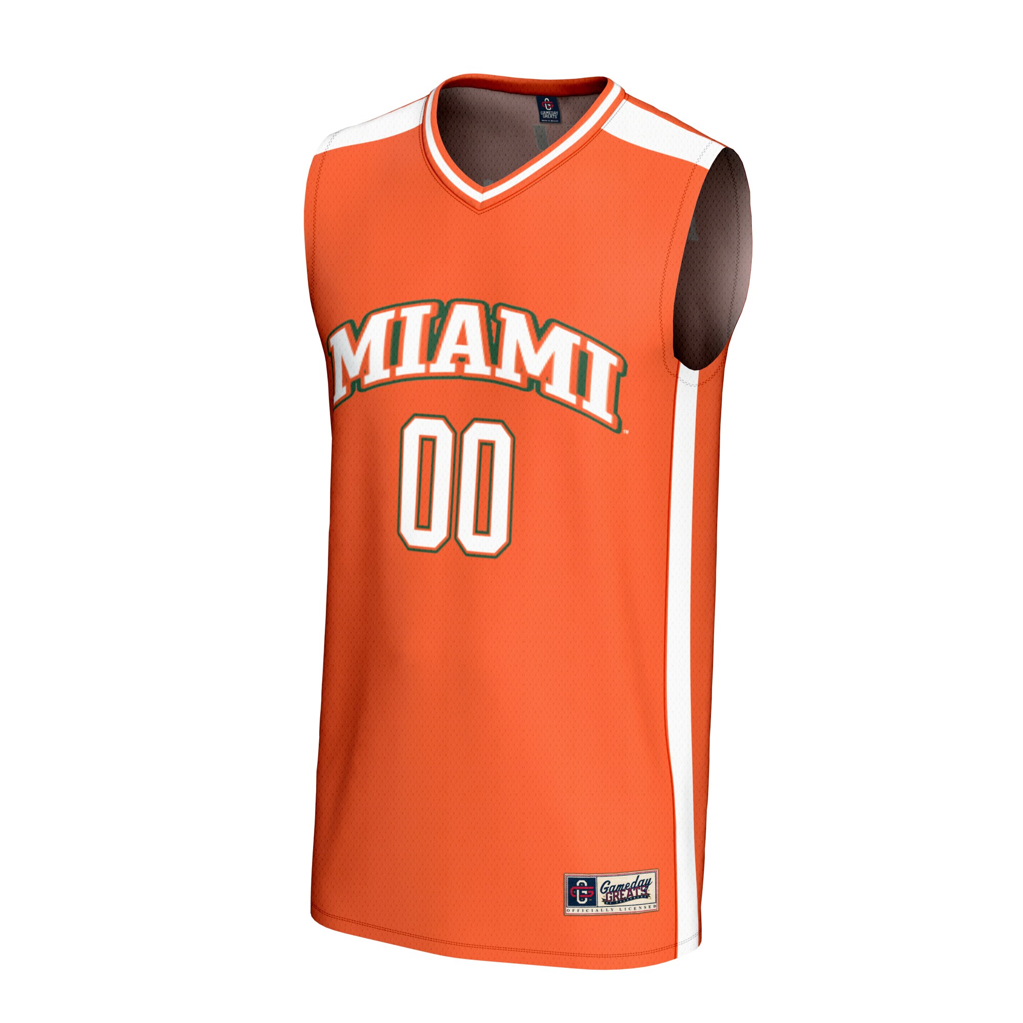 [DDG] Miami Hurricanes GameDay Greats Youth Lightweight Collegiate Men's Basketball NIL Pick-A-Player Fashion Jersey - Orange
