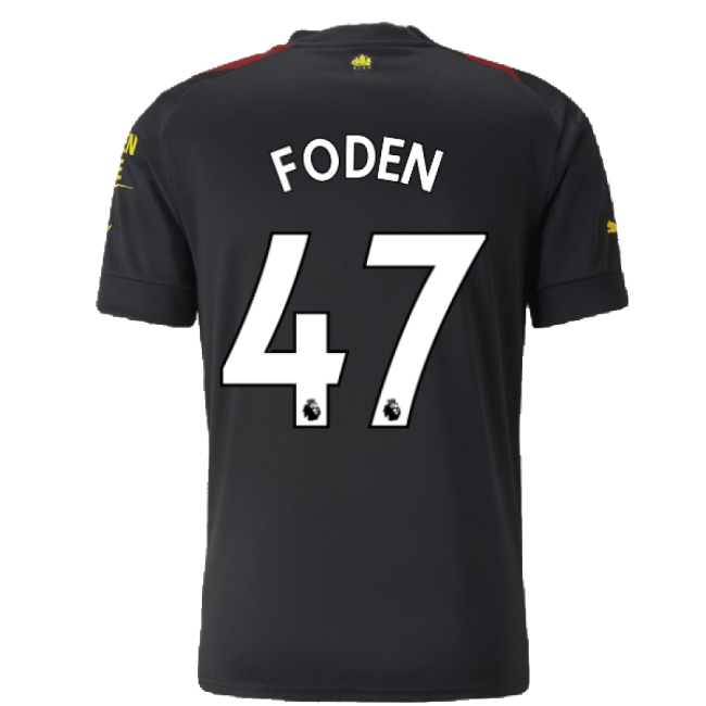 2022-20 Man City Official Away Soccer Jersey FODEN #47 M S