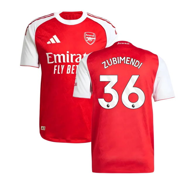 Arsenal 2025-20 Home Soccer Kit Zubimendi Printing Men L S M