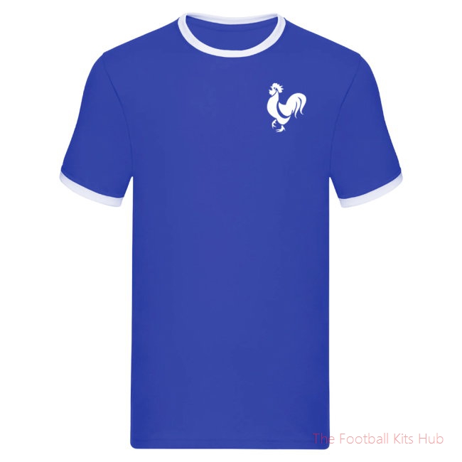 France National Team Embroidered Ringer Tee (Royal Blue)