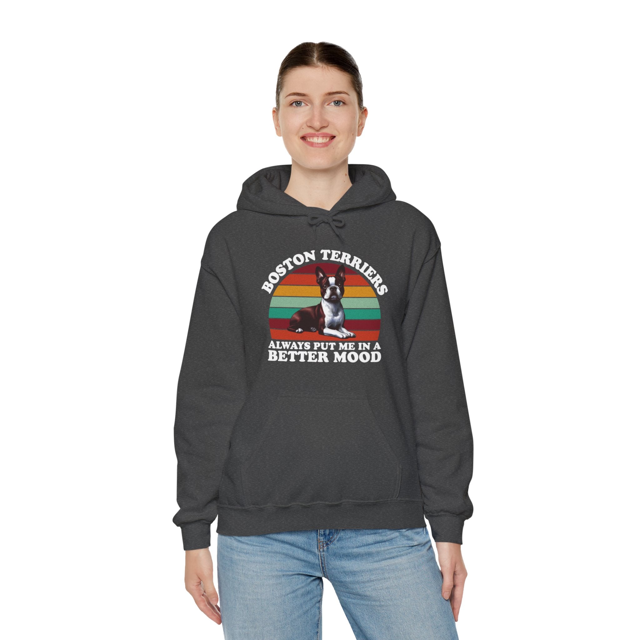 Themed Unisex Hoodie For Boston Terrier Lovers Casual Wear | Comfy Fit