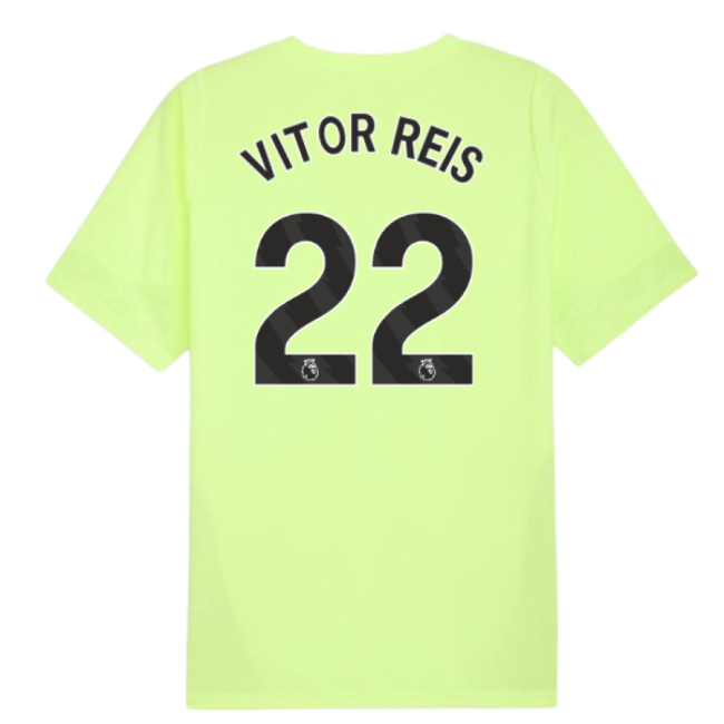 2025-2026 Man City Training Shirt Fizzy Apple Vitor Reis 22