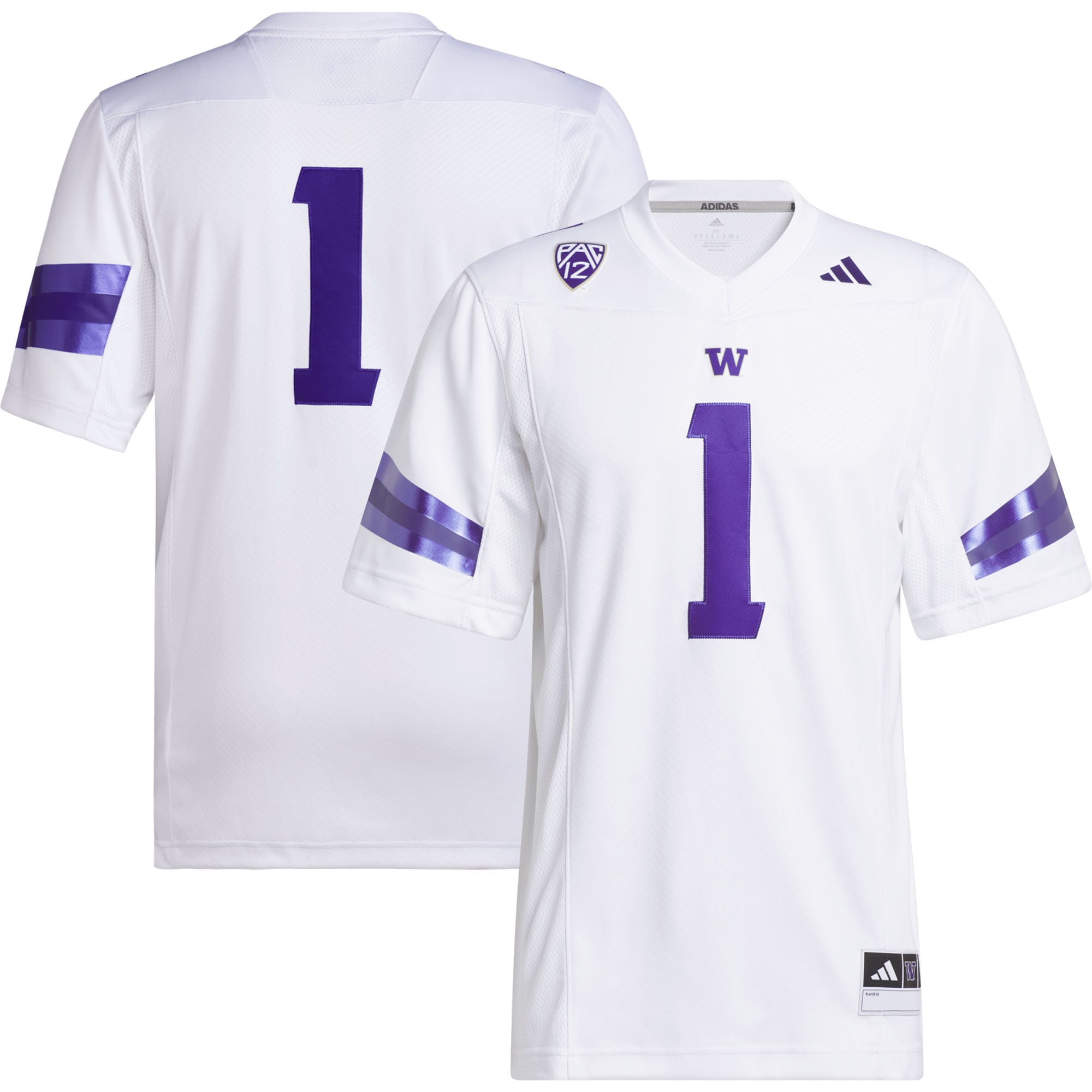 #1 Washington Huskies Premier 2026/2027 Football Jersey - White