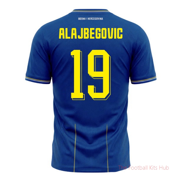 Bosnia and Herzegovina 2026-2027 Home Shirt Alajbegovic #19 Soccer Kit