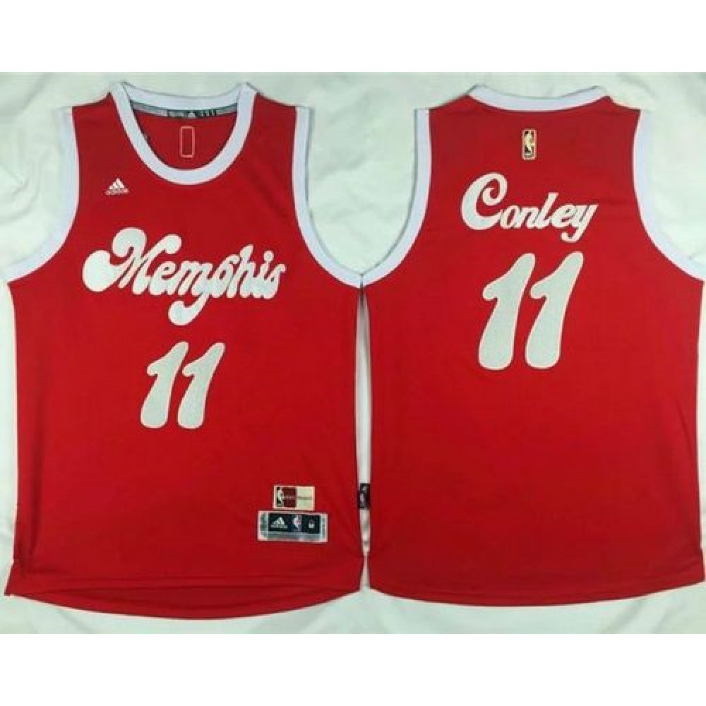 Game Day Durable Men's MEM #11 Mike Red Basketball Jersey