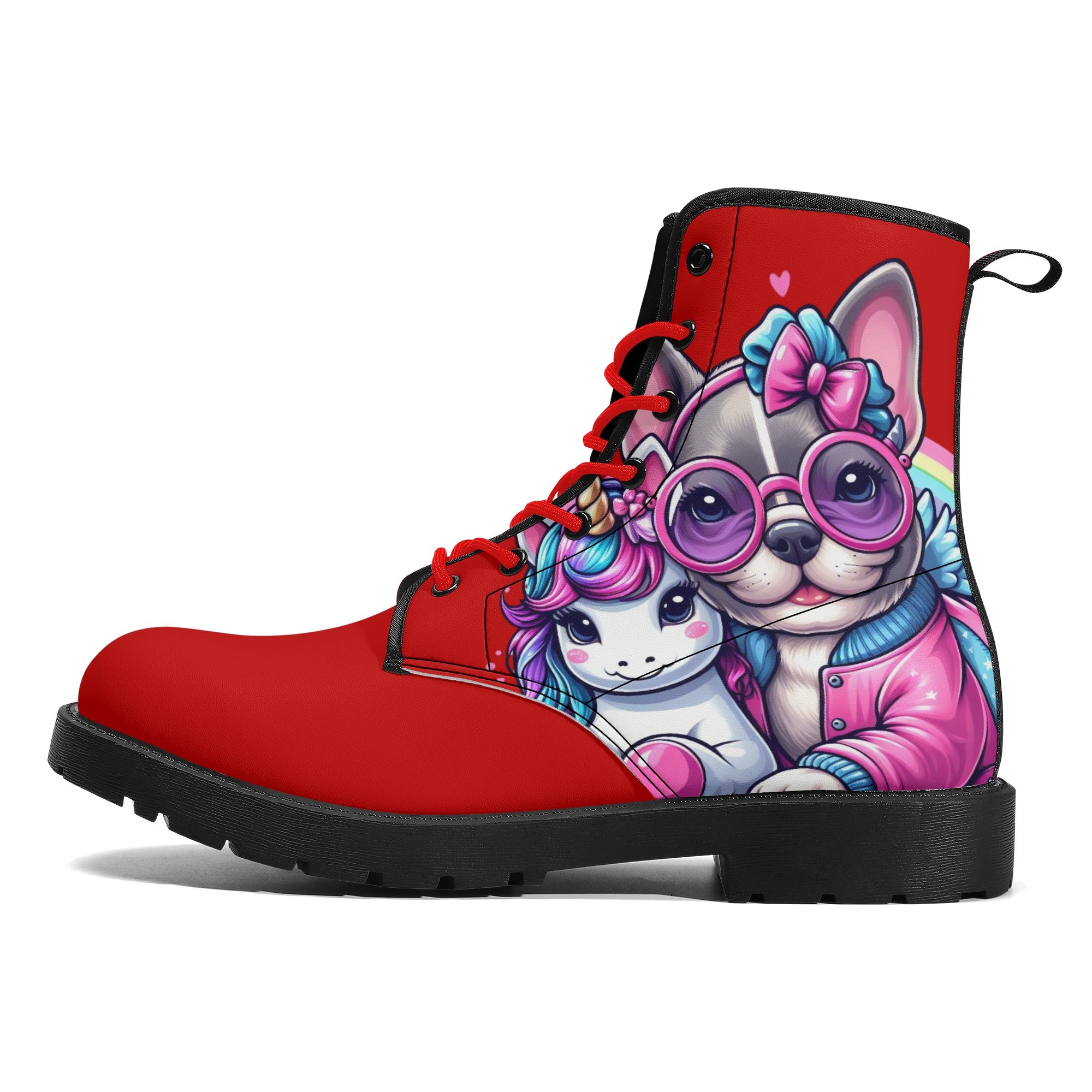 Princess - Frenchie Lover Leather Boots Frenchie Themed Wear