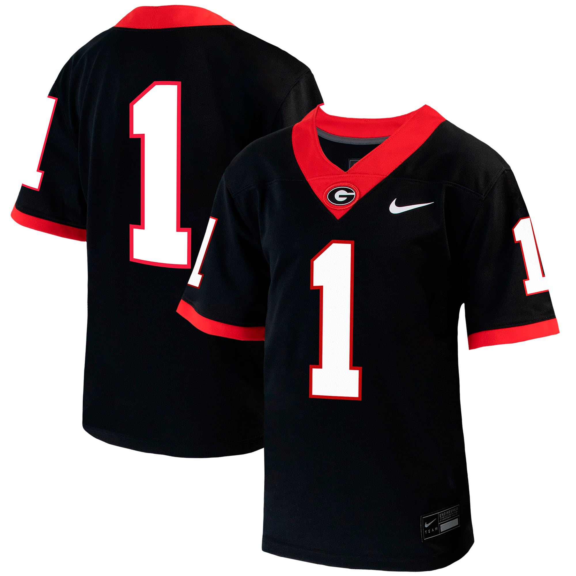Georgia Bulldogs Nike Preschool Untouchable Replica Football Jersey - Black