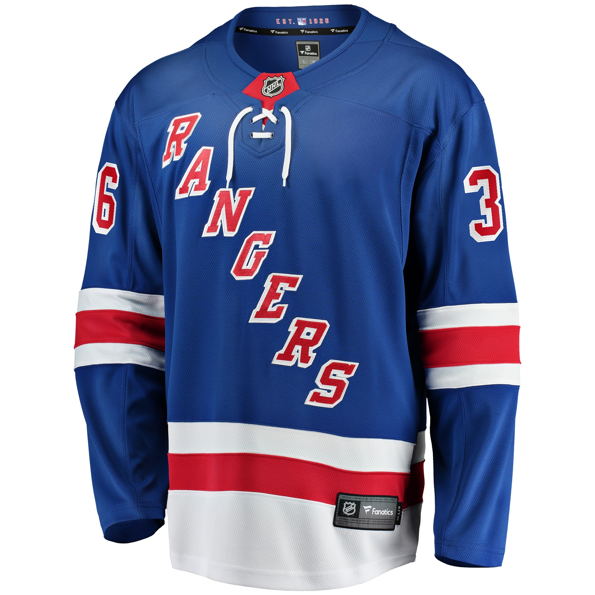 [SJH] Anton Blidh New York Rangers Home Breakaway Jersey - Blue