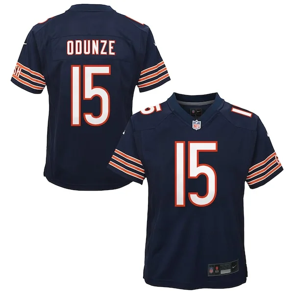 None Rome Odunze Game Jersey - Navy | NFL Player Jersey | NFL Football