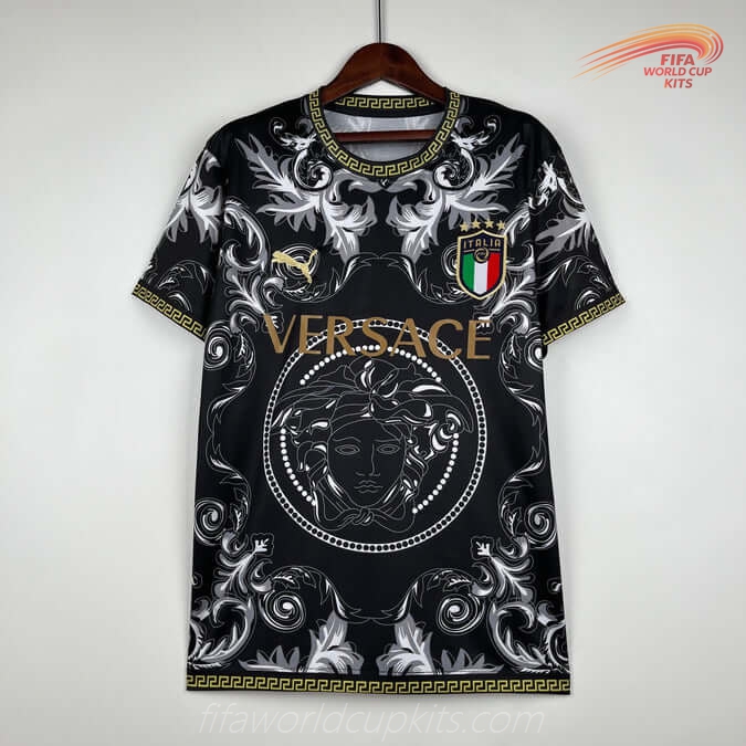 Italy 23-24 Special Versace Black Football Kit