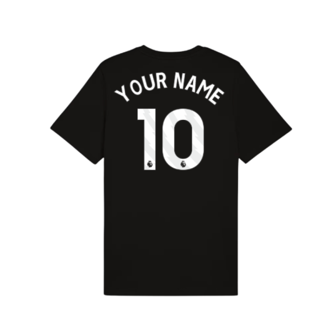 High-Quality 2025-2026 Man City FtblESS Tee Black Your Name