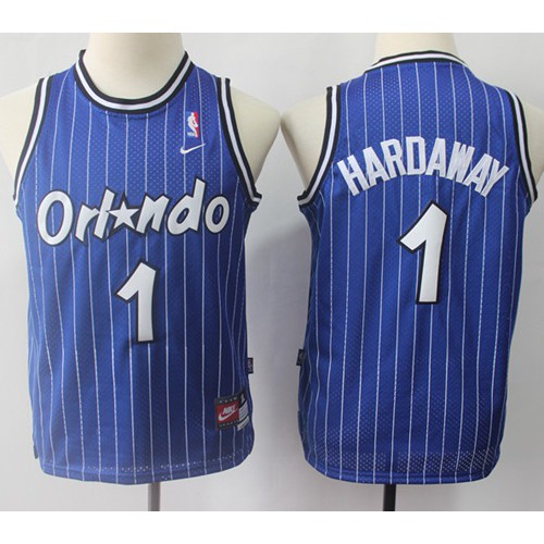 Blue Nike Orlando Magic #1 Jersey - Mesh Fabric Basketball Jersey