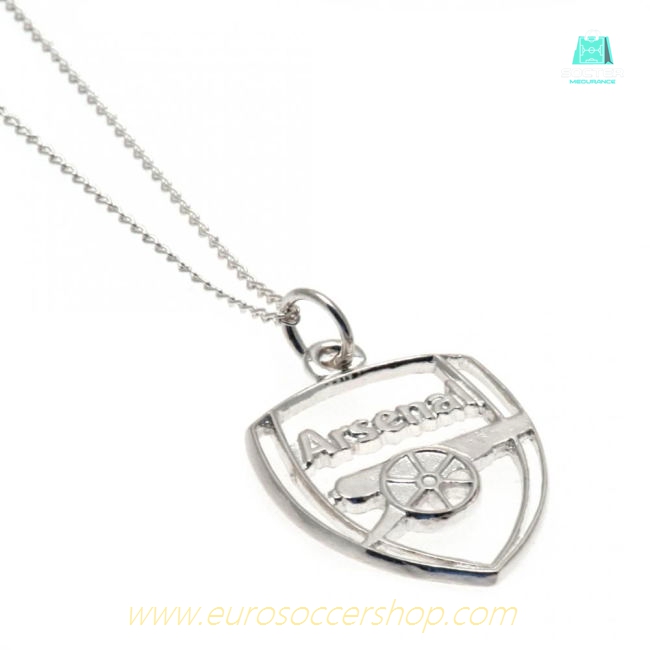 Arsenal FC Sterling Silver Pendant & Chain CR