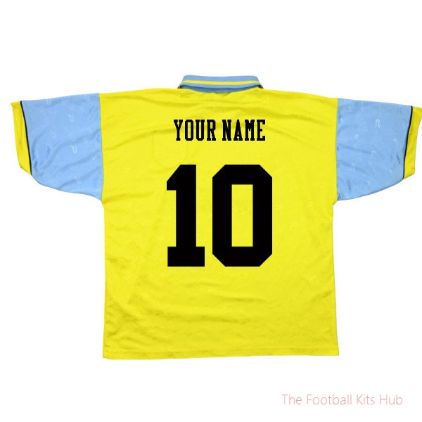 Breathable Replica West Brom 1995-1997 Away Shirt (Your Name)