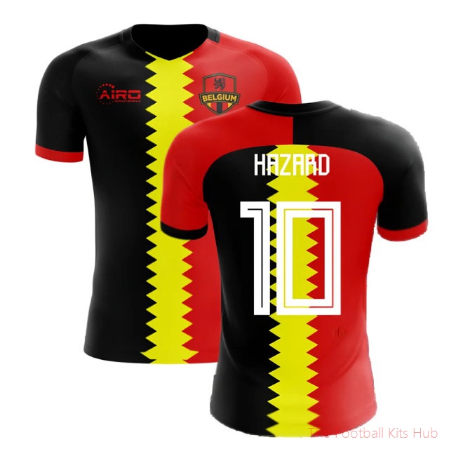 [SD] 2025/26 Belgium Flag Football Shirt (Hazard 10)