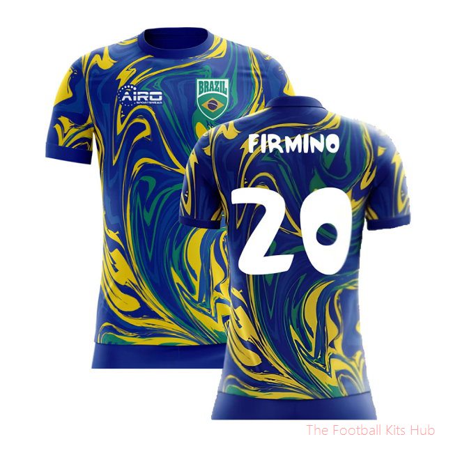 [LK] 2025/26 Brazil Away Shirt (Firmino 20) - Kids