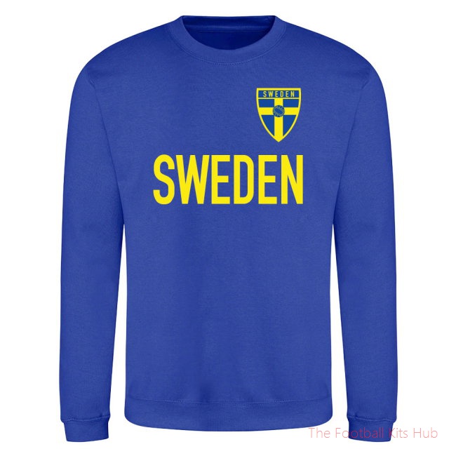 Sweden National Team Text Sweatshirt (Blue)