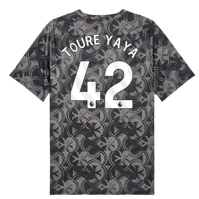 Genuine 2025-2026 Man City English Football Home Shirt (Toure Yaya 42)