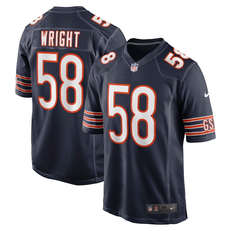 None Darnell Wright CHI Bears Iconic Officially Licensed Jersey