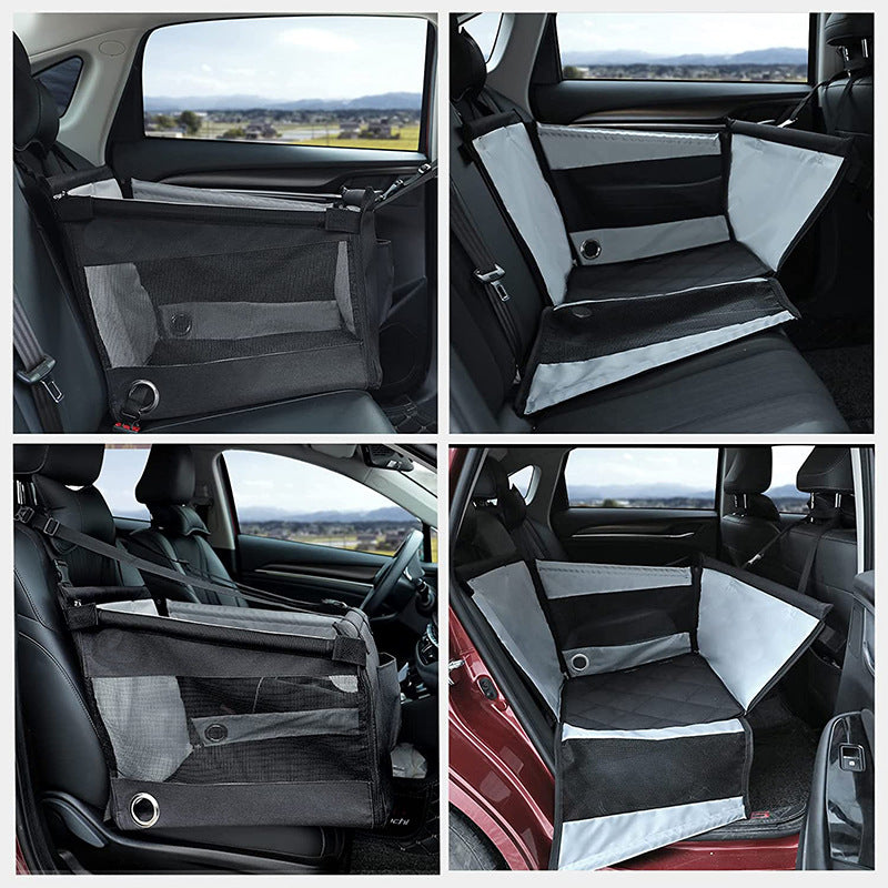 Durable French Bulldog Car Nest – Foldable Travel Safety Cage For Dog...