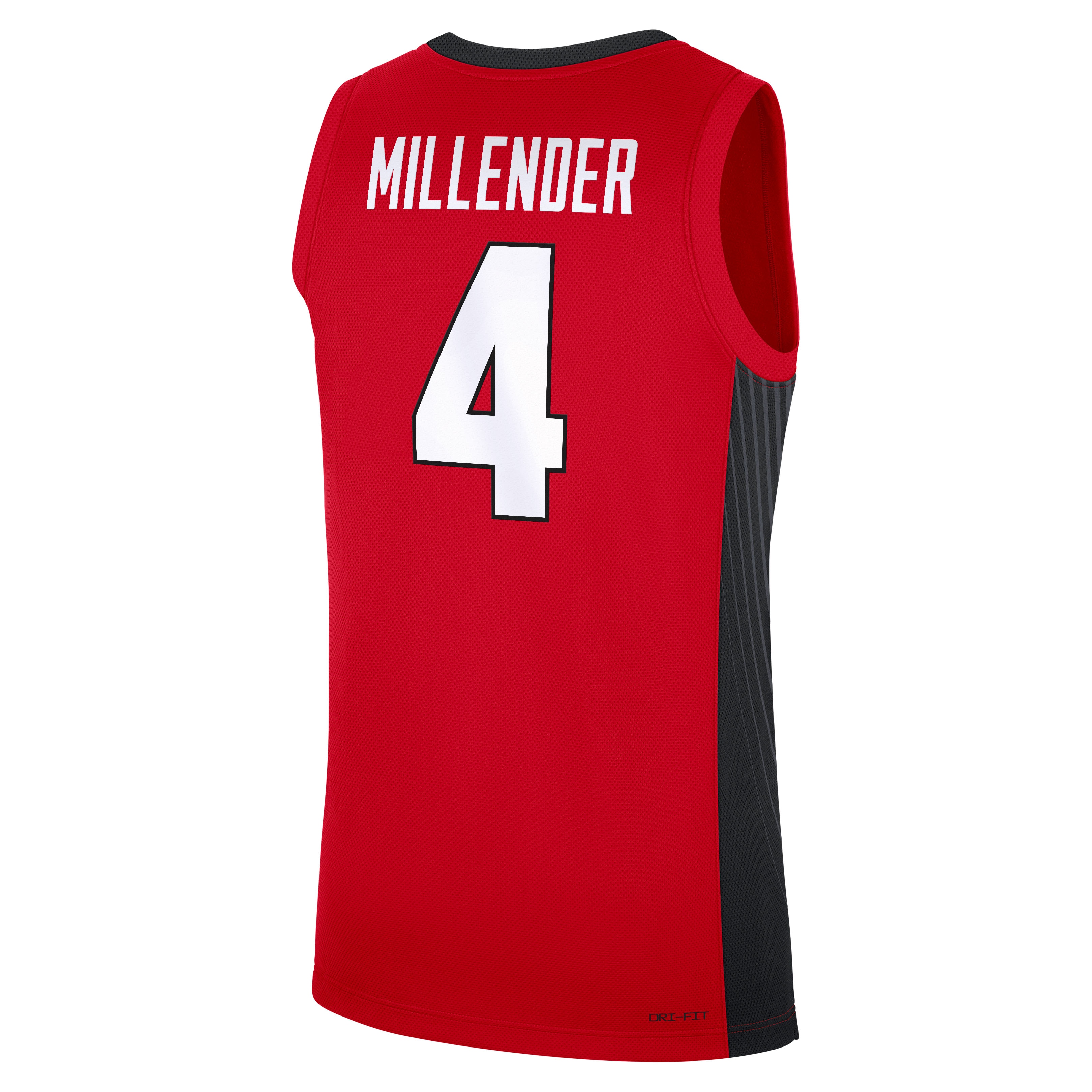 [NJP] Marcus Millender Georgia Bulldogs NIL Men's Basketball Replica Jersey - Red