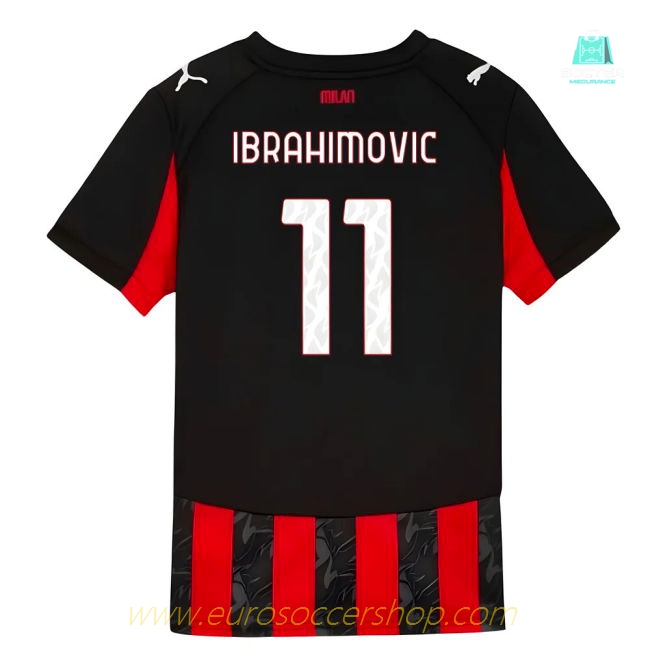 2025-2026 AC Milan Home Shirt (Kids) (Ibrahimovic 11)
