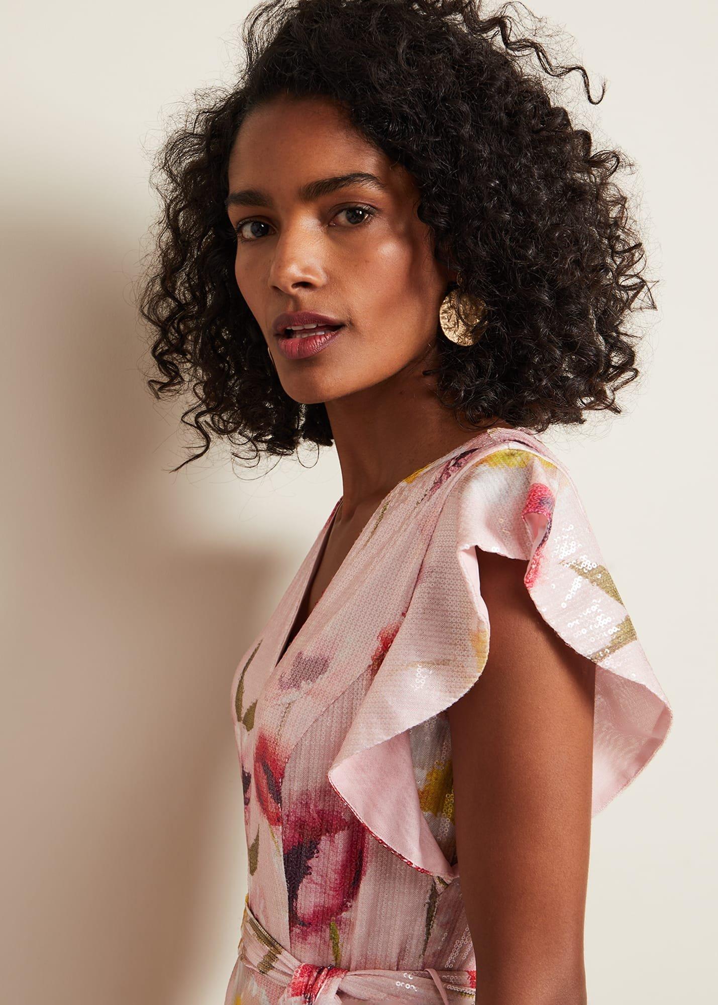 Rhiannon Sequin Printed Jumpsuit
