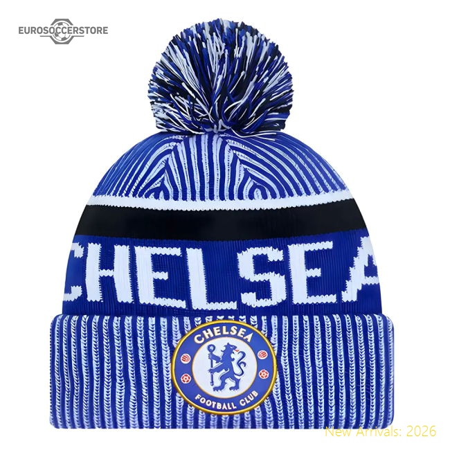 Authentic 2023-2024 Chelsea 1905 Bobble Knit Beanie Hat (blue)