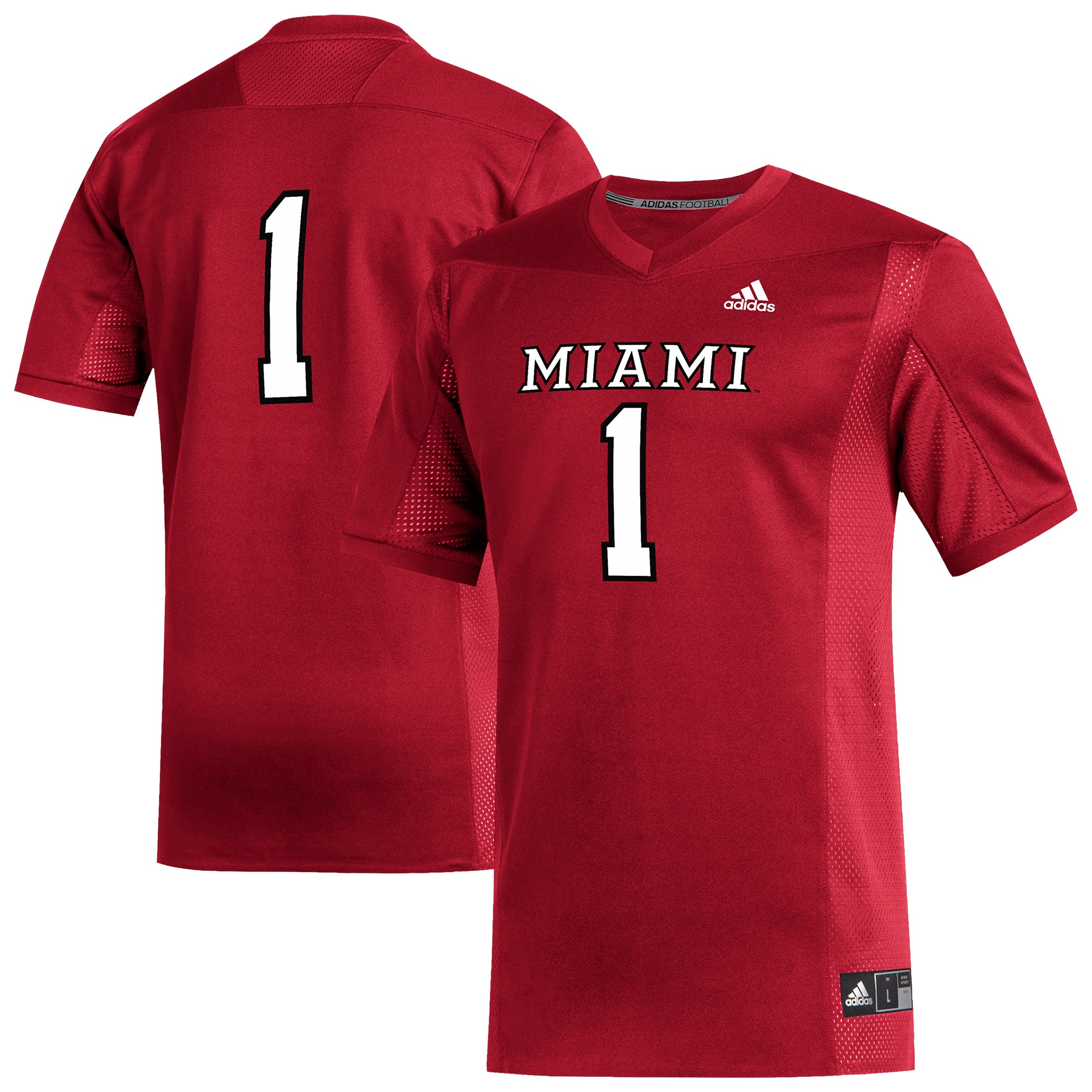 #1 Miami University RedHawks Replica 26/27 Football Jersey - Red