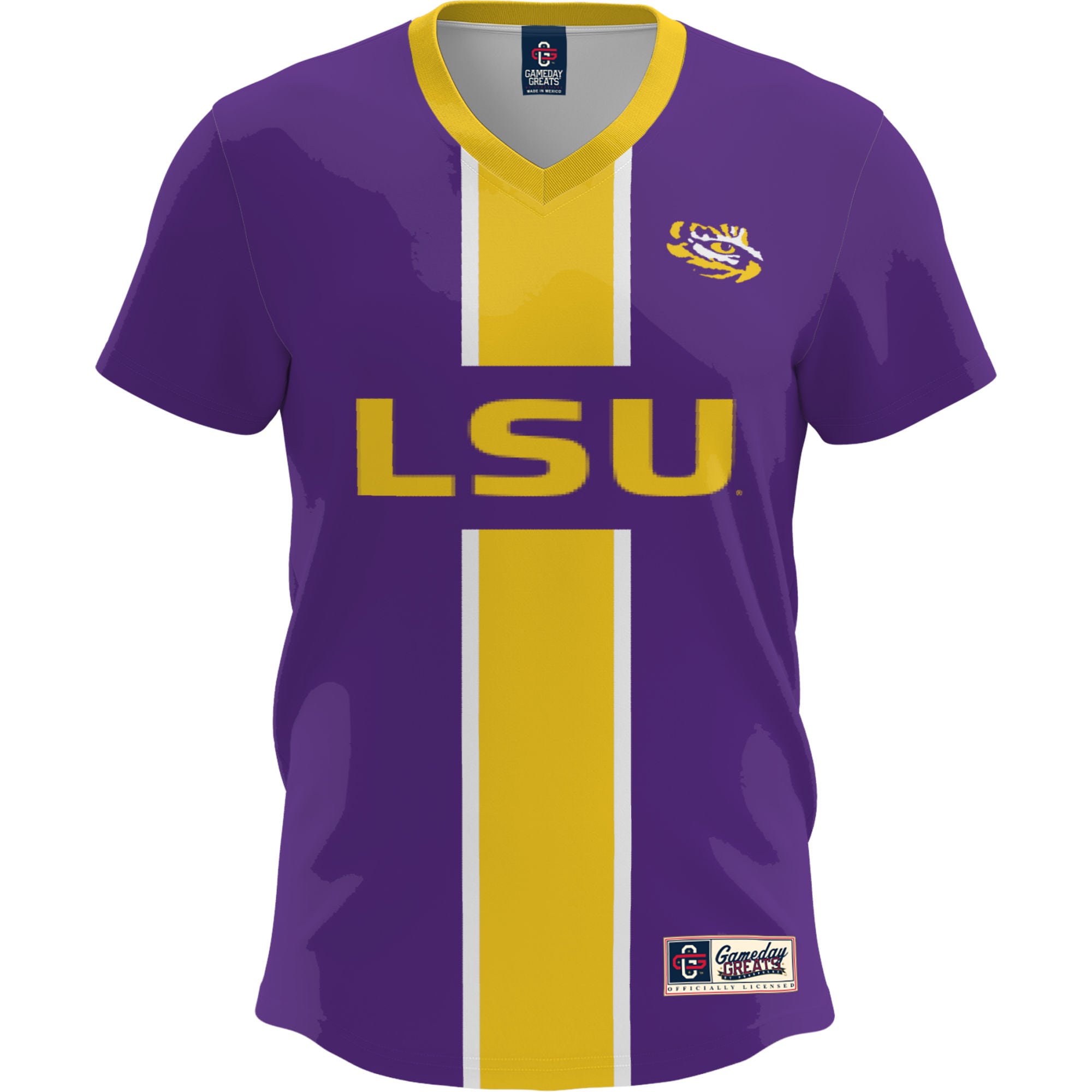 [DDG] LSU Tigers GameDay Greats Lightweight Soccer Fashion Jersey - Purple