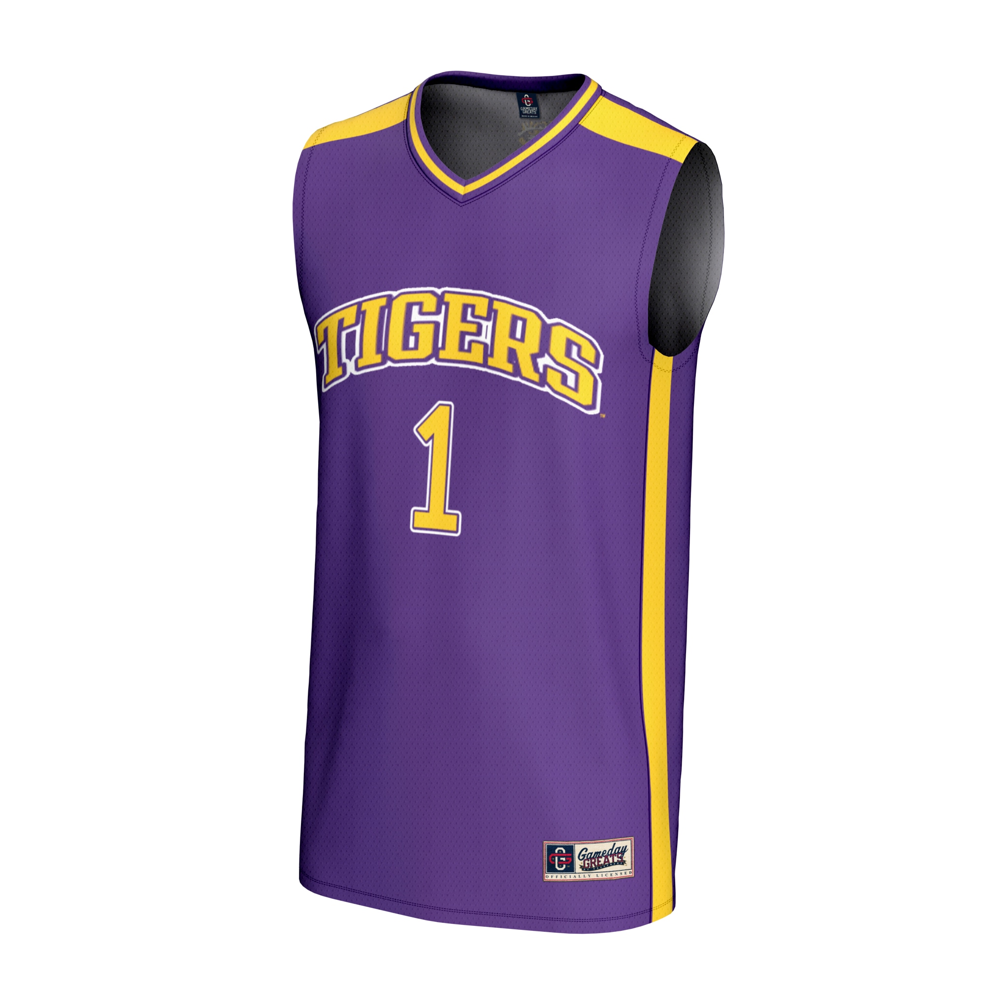 [DDG] LSU Tigers GameDay Greats Youth Lightweight Basketball Fashion Jersey - Purple