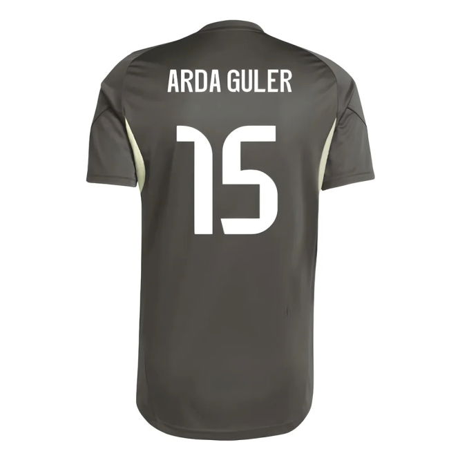 2025-2026 Real Madrid Training Jersey (Utility Grey) (Arda Guler 15...