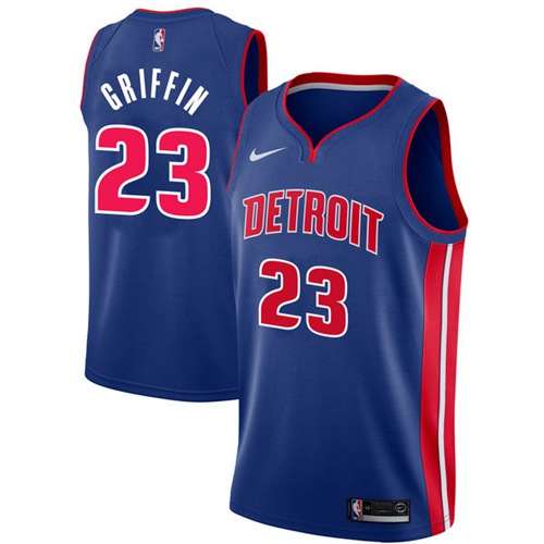 Blue DET Detroit Pistons #23 Nike Official Jersey Basketball Jersey