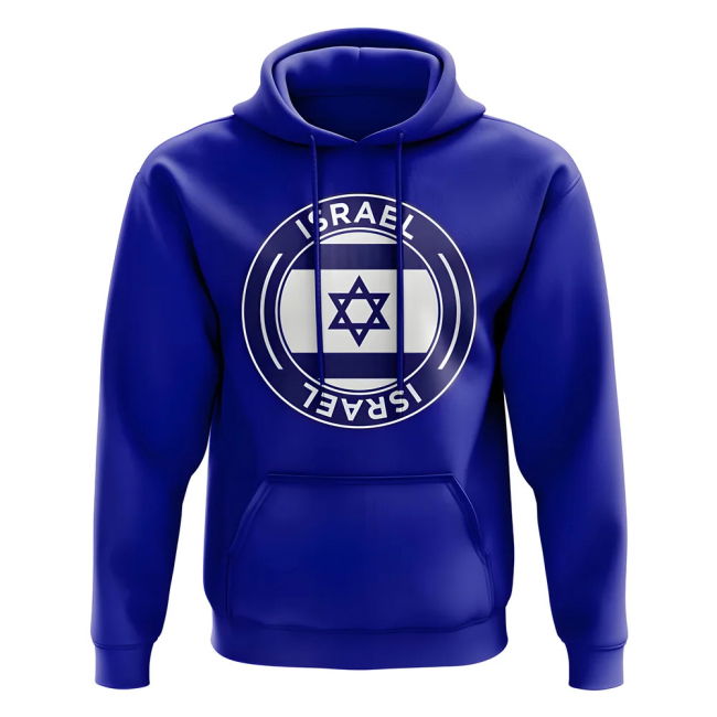 Israel Football Badge Hoodie (Royal) Official Official Holland