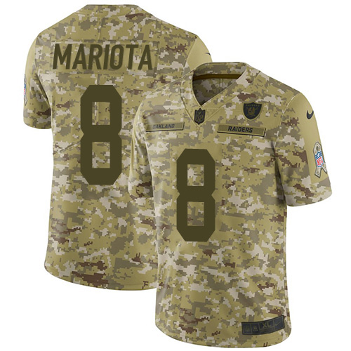 Authentic NFL O R Raiders #8 Marcus Mariota Team Color Limited Jersey