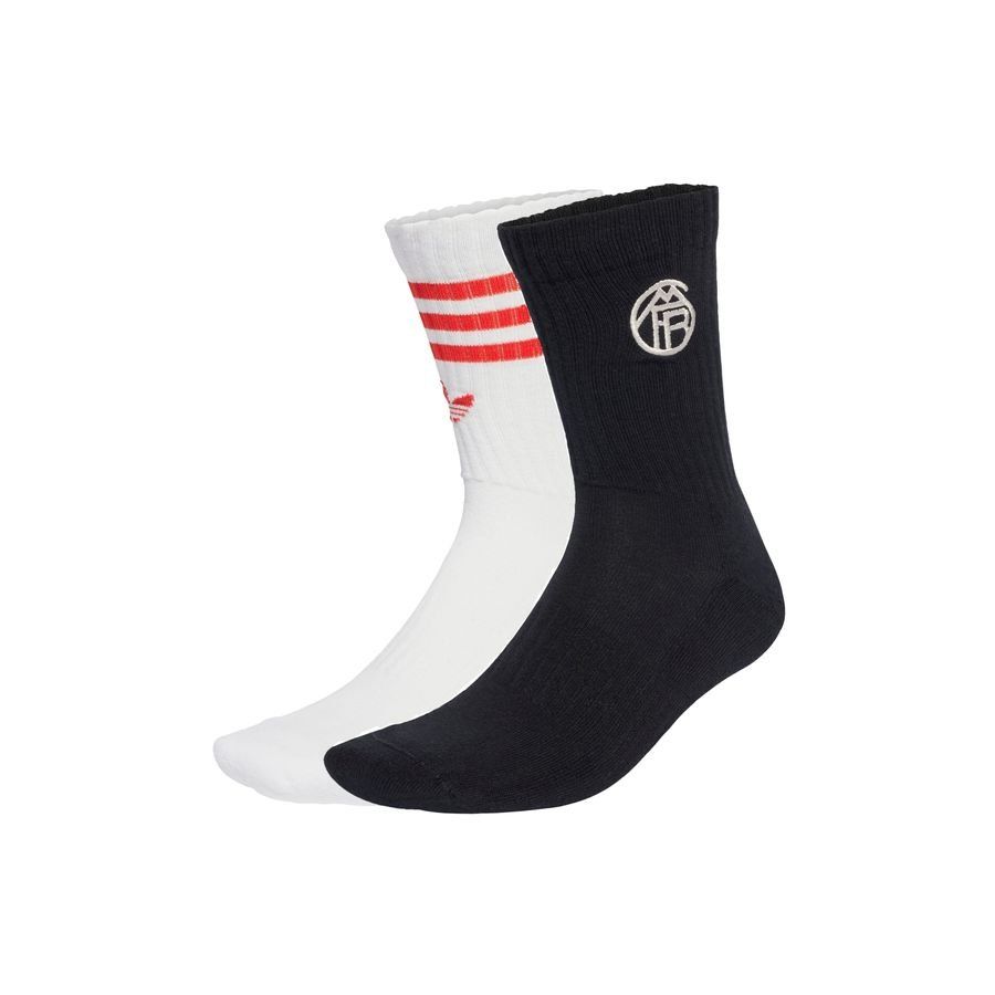 Bayern München Socks 2 Pack Pure White/jet Black/red