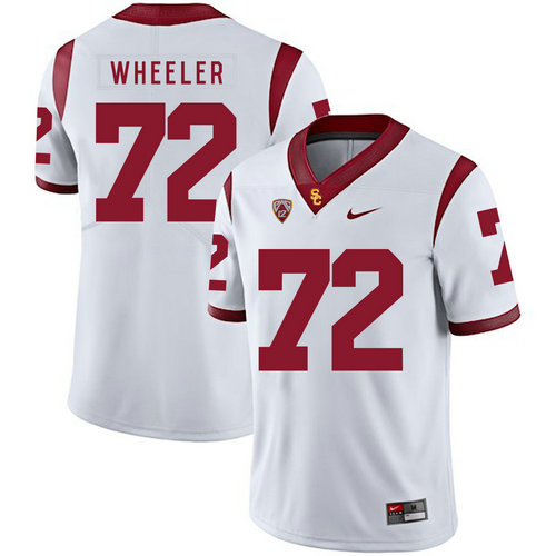 Men's None White 2024 alternate jersey Chad Wheeler #72 college