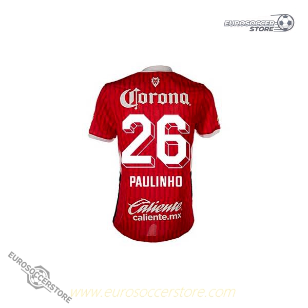 Toluca's Home Jersey for Paulinho, Number 26, 24-25 Season Version