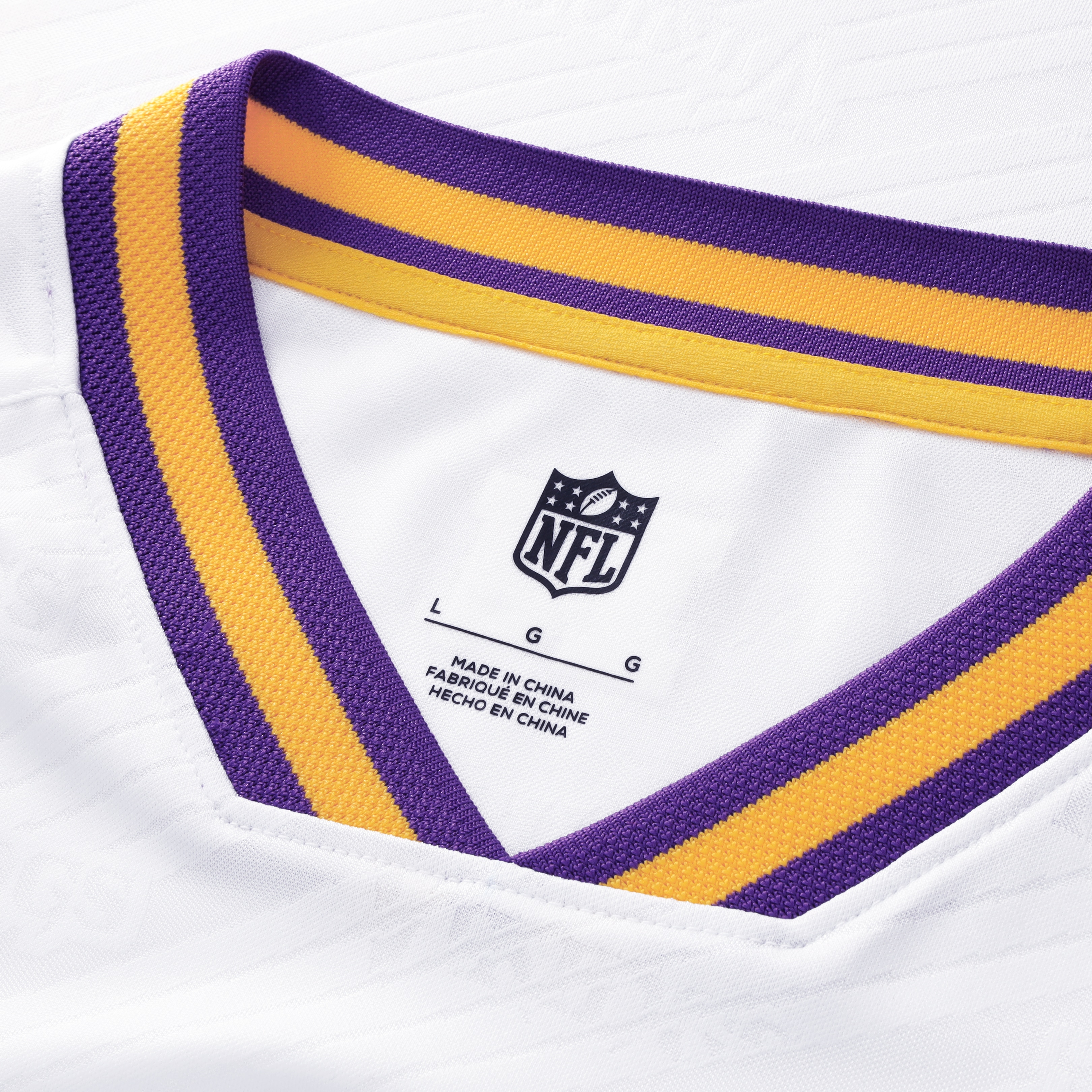 [JED] Minnesota Vikings Youth Football x Football V-Neck Fan Jersey Top - White