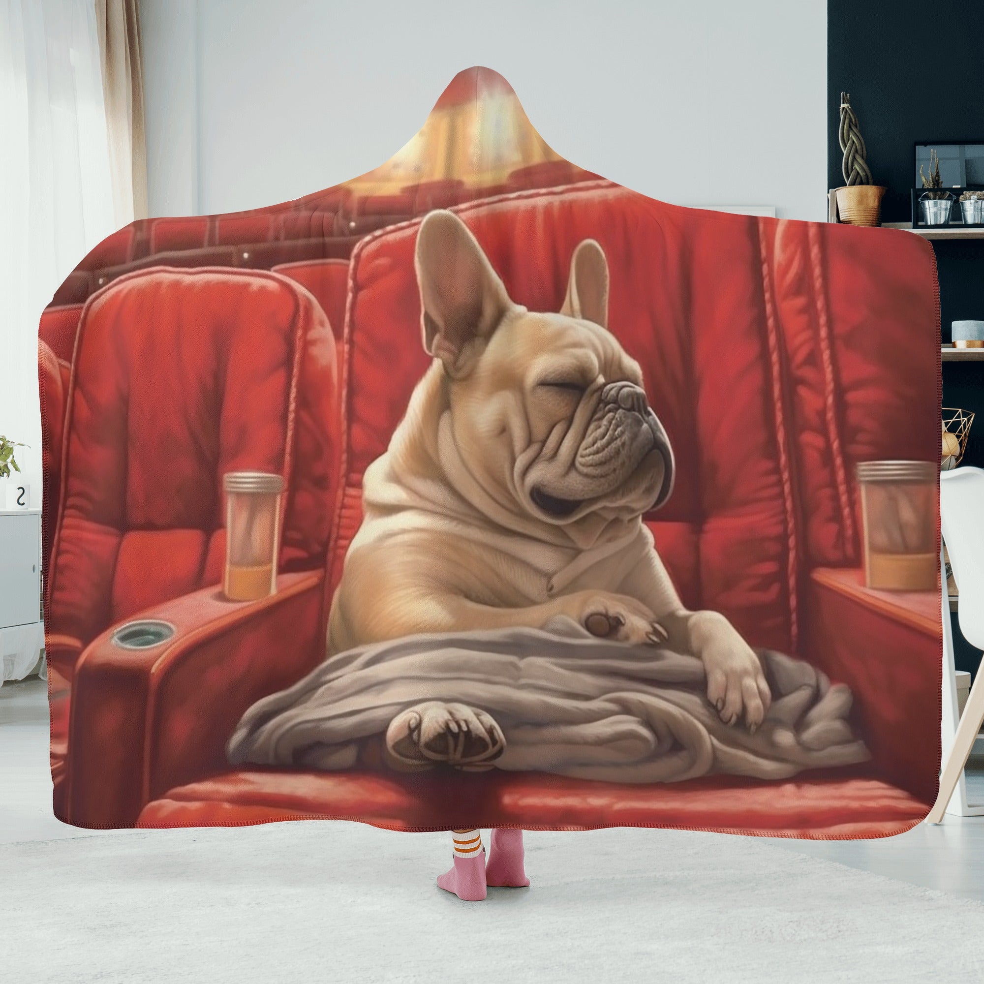 Gunther - Bulldog Inspired Hooded Blanket Outdoor Style | Trendy Style
