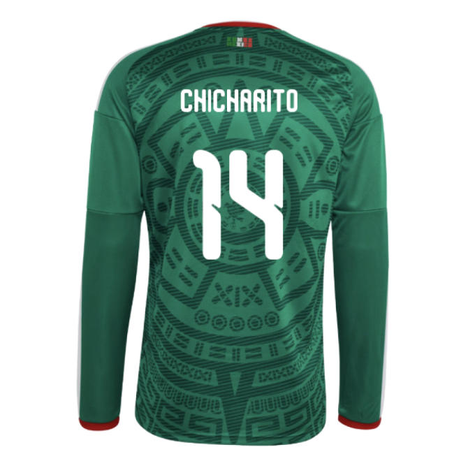 Top-grade 2026-2027 El Tri Long Sleeve First Jersey (chicharito 14)