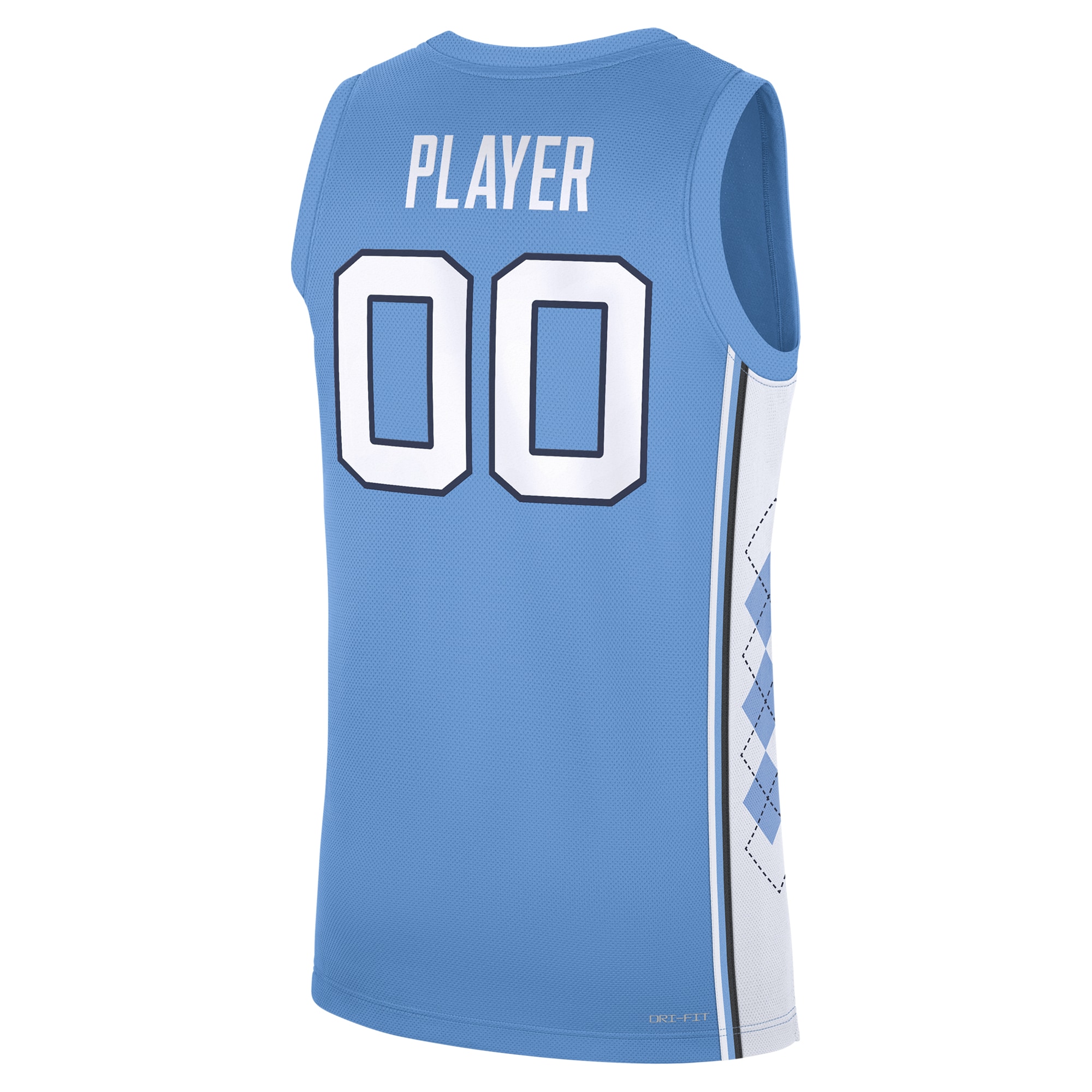 [NJP] North Carolina Tar Heels Unisex NIL Pick-A-Player Women's Basketball Replica Jersey - Carolina Blue
