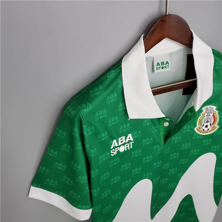Advanced Fabric MEXICO RETRO SHIRT 1995 HOME SOCCER JERSEY FOOTBALL