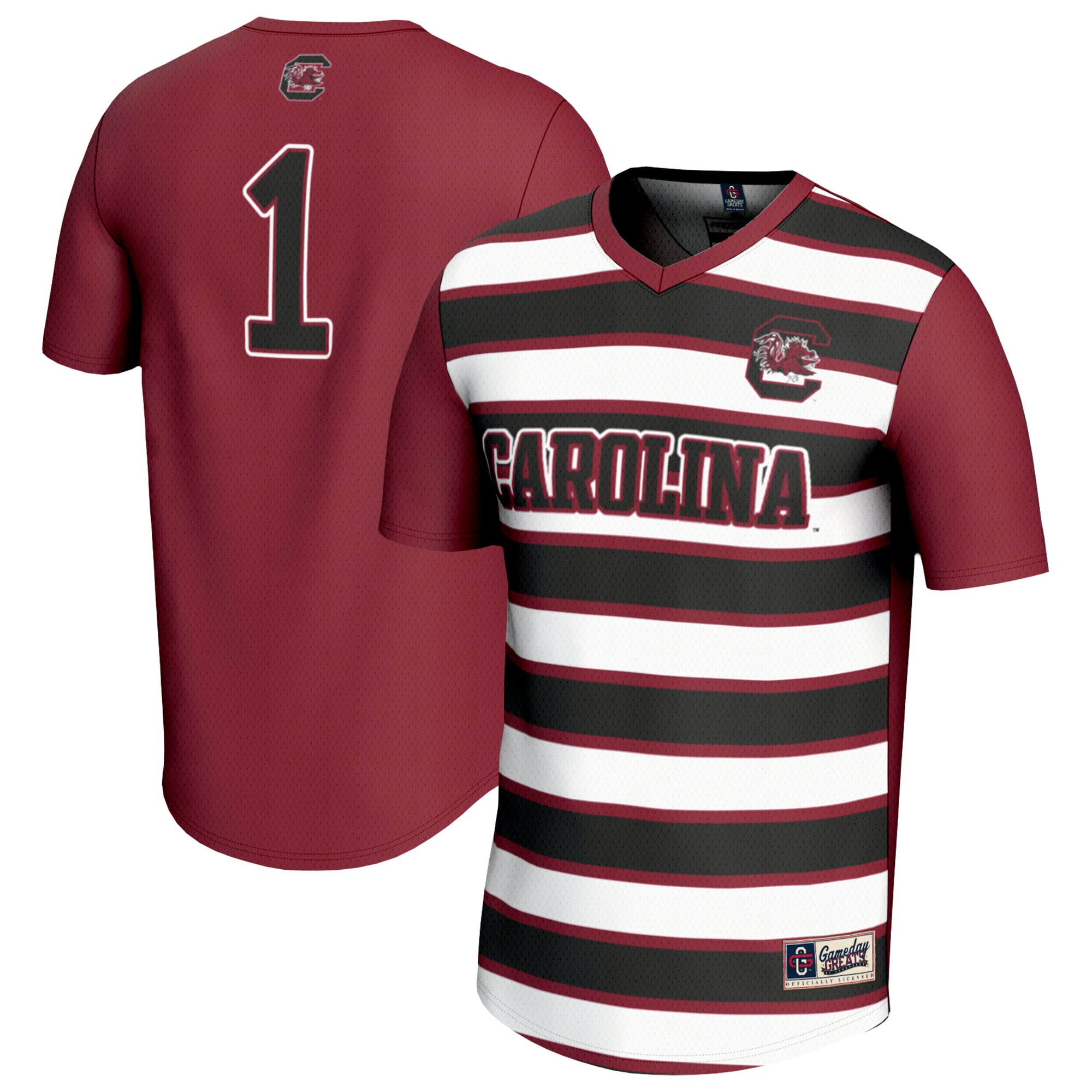 #1 South Carolina Gamecocks GameDay Greats Unisex Lightweight Soccer Fashion Jersey - Garnet