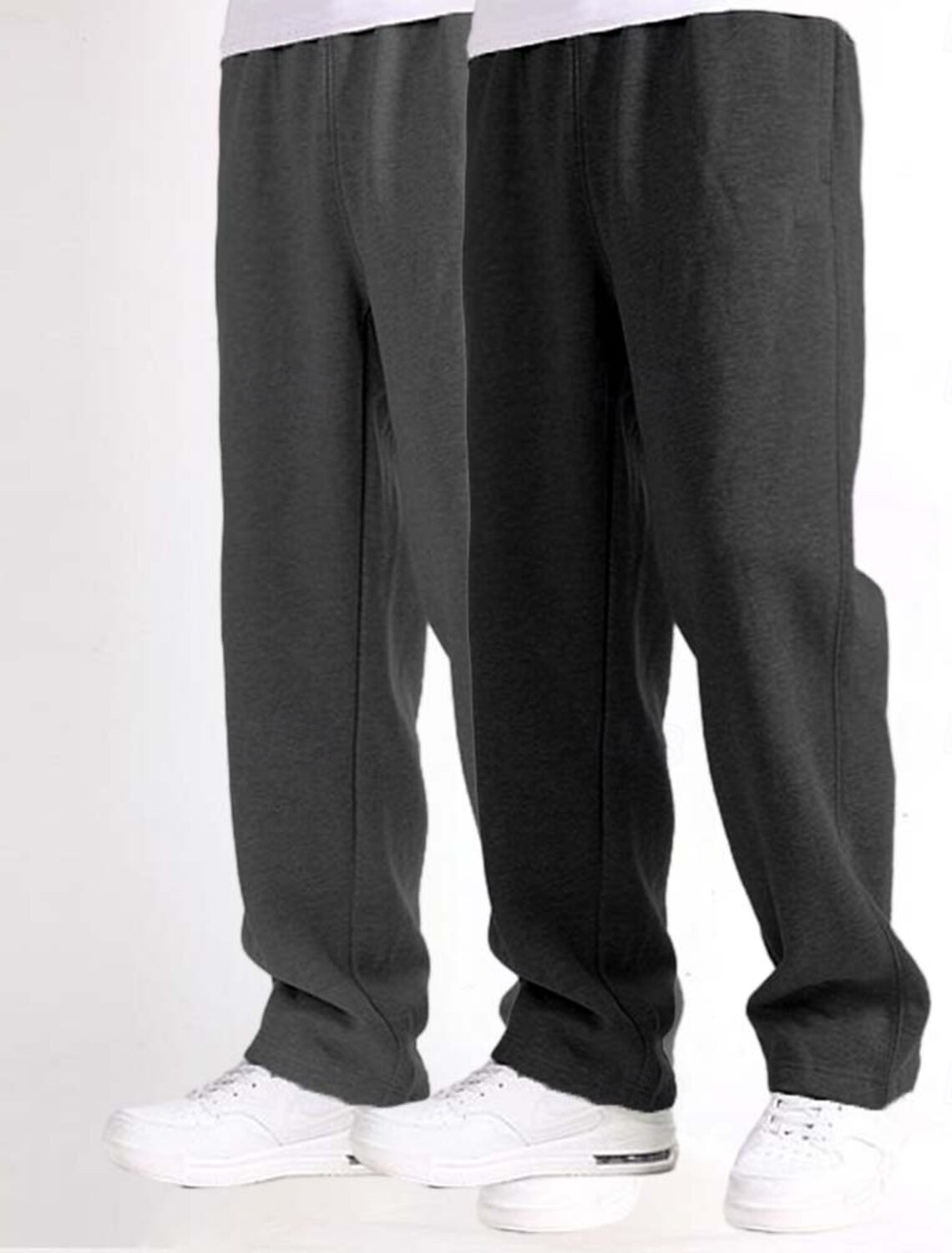 Men's Sweatpants Fleece Pants Joggers Trousers Straight Leg Elastic