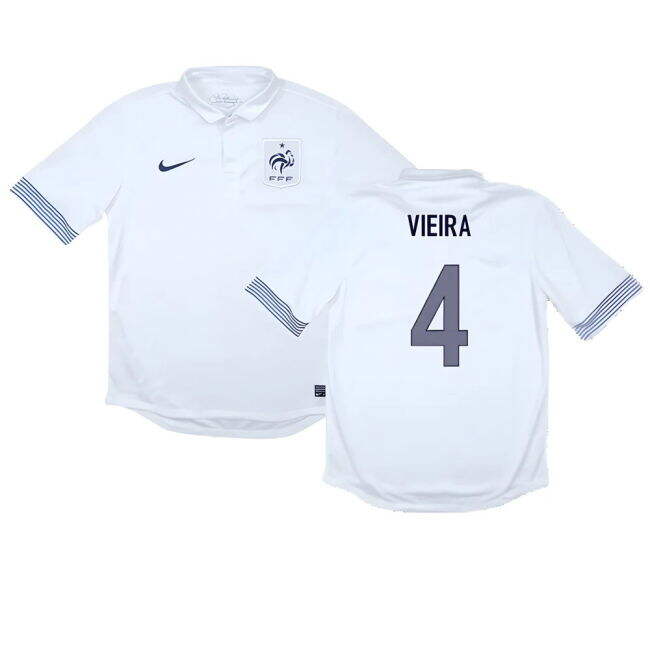 Cost-effective France 2012-13 Away Shirt ((Good) M) (VIEIRA 4) From China