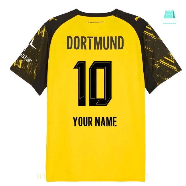 2025-2026 Borussia Dortmund Warm Up Jersey (Yellow) (Your Name)